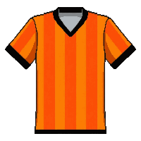 orange team  classic striped