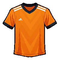 orange team  diamond patterned