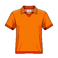 orange team  vintage retro