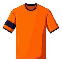 orange team  with captain s armband