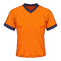 orange team  worn and faded