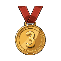 bronze third place  polished shiny