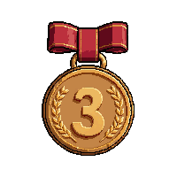 bronze third place  vintage antique