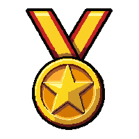 crystal excellence  on gold ribbon
