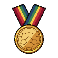 emerald excellence  on rainbow ribbon