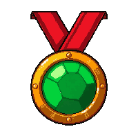 emerald excellence  on red ribbon