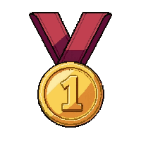 gold first place  vintage antique