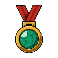 jade honor  on gold ribbon