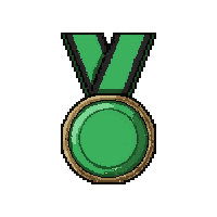 jade honor  on striped ribbon