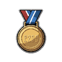 platinum championship  on striped ribbon