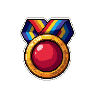 ruby special achievement  on rainbow ribbon
