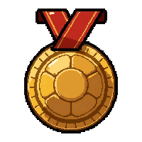 Ruby Special Achievement  Vintage Antique — free pixel art sprite from the Soccer Medals collection, transparent PNG