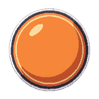 center circle marker  neon orange