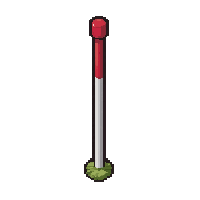 corner flag post  reflective bright