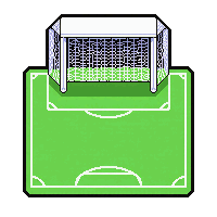 goal box corner  vintage faded