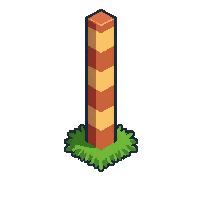 goal line cone  green grass border