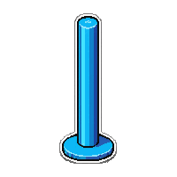 obstacle pole  electric blue