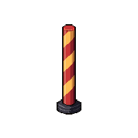 obstacle pole  vintage faded