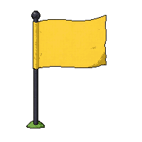 sideline flag  bright yellow