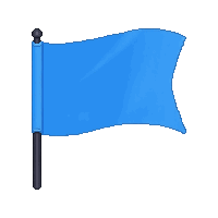 sideline flag  electric blue