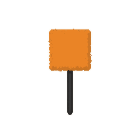 sideline flag  neon orange