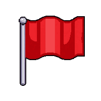 sideline flag  red bold