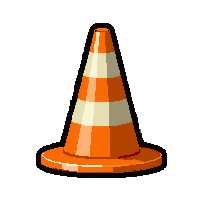 training cone  black outlined