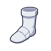 Ankle Brace  White Clinical — free pixel art sprite from Soccer Recovery Gear