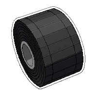 Muscle Tape Black Professional — free pixel art sprite from the Soccer Recovery Gear collection, transparent PNG
