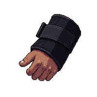 Wrist Wrap Black Professional — free pixel art sprite from the Soccer Recovery Gear collection, transparent PNG