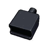 Black Whistle  Worn Used — free pixel art sprite from Soccer Referee Gear