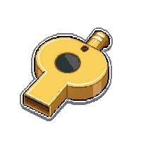 Brass Whistle  Modern Electronic — free pixel art sprite from Soccer Referee Gear