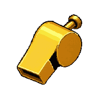 Brass Whistle  Practice Basic — free pixel art sprite from Soccer Referee Gear