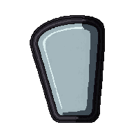 Umbro Lite  Vintage Classic — free pixel art sprite from the Soccer Shin Guard Brands collection, transparent PNG