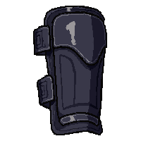 Black Reinforced  Heavily Armored — free pixel art sprite from Soccer Shin Guards
