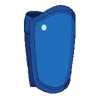 Blue Neoprene  Brand New — free pixel art sprite from Soccer Shin Guards