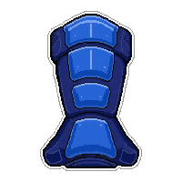 Blue Neoprene  Heavily Armored — free pixel art sprite from Soccer Shin Guards
