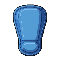 Blue Neoprene  Kid Sized — free pixel art sprite from Soccer Shin Guards