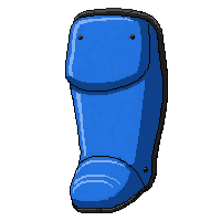Blue Neoprene  Professional Grade — free pixel art sprite from Soccer Shin Guards