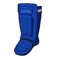 Blue Neoprene  Vintage Bulky — free pixel art sprite from Soccer Shin Guards
