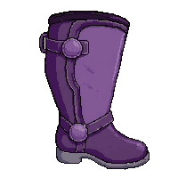 purple leather heavily armored