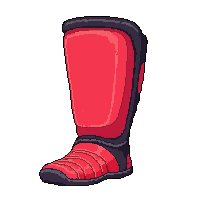 red protective adult professional