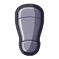 silver metallic lightly padded