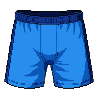 blue athletic  tight fit