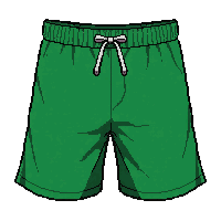green athletic  loose fit