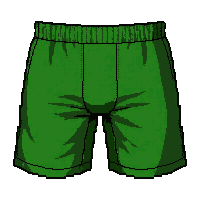 green athletic  tight fit