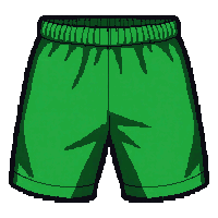 green athletic  vintage worn