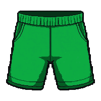 green athletic  with pocket