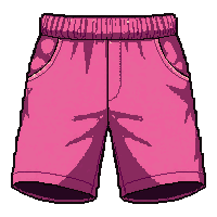 pink athletic  with pocket