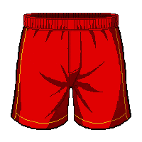 red athletic  loose fit